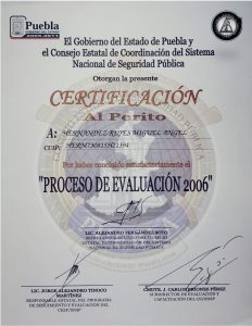 CERTIFICACIÓN 2006