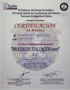 CERTIFICACIÓN 2007