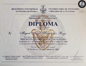 DIPLOMADO EN GRAFOSCOPÍA, DOCUMENTOSCOPÍA Y  DACTILOSCOPÍA